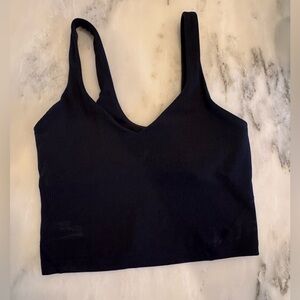 Black Ribbed Lululemon Align Tank, size 4 EUC